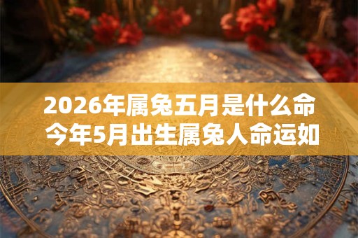 2026年属兔五月是什么命 今年5月出生属兔人命运如何 2026年属兔五月是什么命 今年5月出生属兔人命运如何