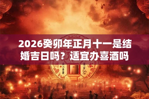 2026癸卯年正月十一是结婚吉日吗？适宜办喜酒吗