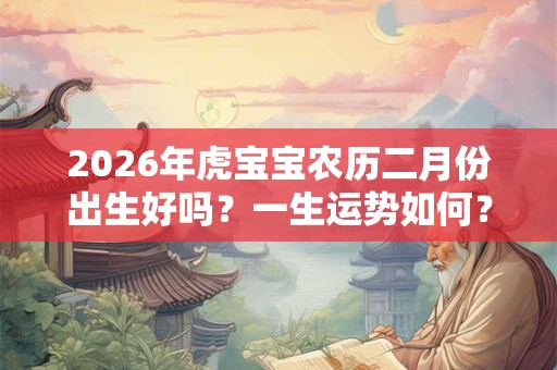 2026年虎宝宝农历二月份出生好吗？一生运势如何？