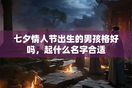 七夕情人节出生的男孩格好吗，起什么名字合适