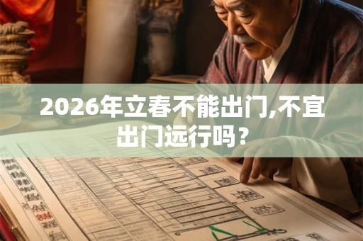2026年立春不能出门,不宜出门远行吗？