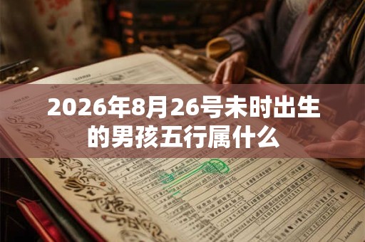 2026年8月26号未时出生的男孩五行属什么