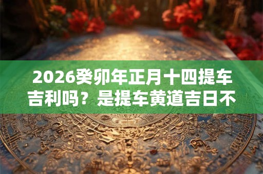 2026癸卯年正月十四提车吉利吗?是提车黄道吉日不 2026癸卯年正月十四提车吉利吗?是提车黄道吉日不