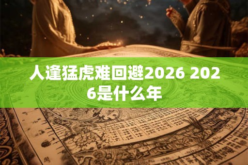 人逢猛虎难回避2026 2026是什么年