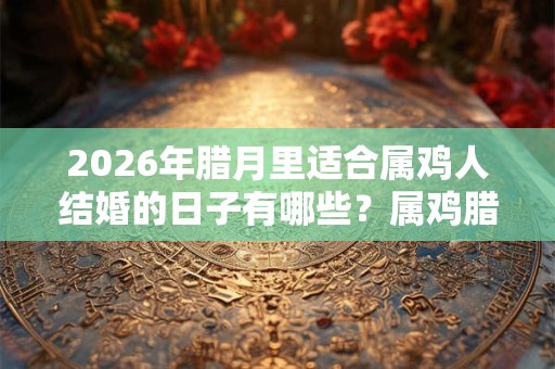 2026年腊月里适合属鸡人结婚的日子有哪些？属鸡腊月运势