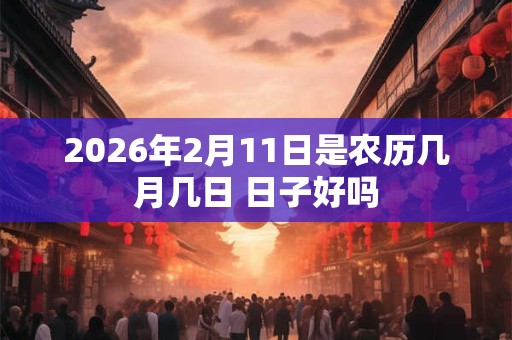 2026年2月11日是农历几月几日 日子好吗