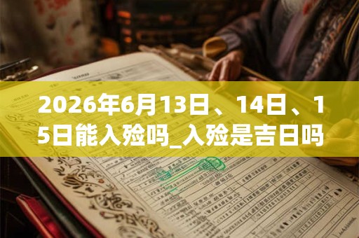 2026年6月13日、14日、15日能入殓吗_入殓是吉日吗