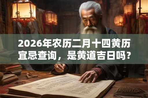 2026年农历二月十四黄历宜忌查询，是黄道吉日吗？