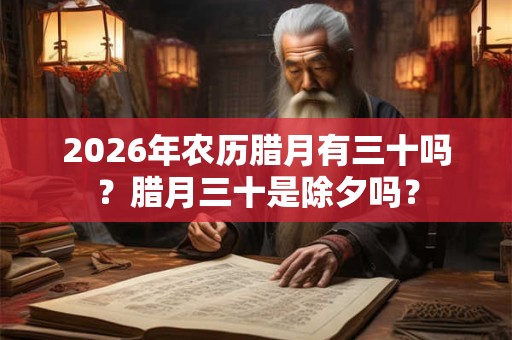 2026年农历腊月有三十吗？腊月三十是除夕吗？