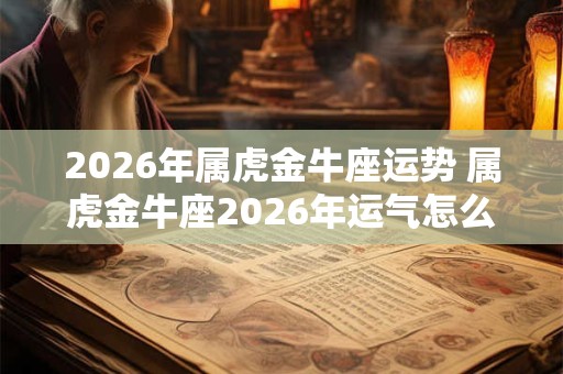 2026年属虎金牛座运势 属虎金牛座2026年运气怎么样