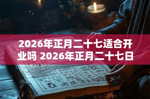 2026年正月二十七适合开业吗 2026年正月二十七日子怎么样