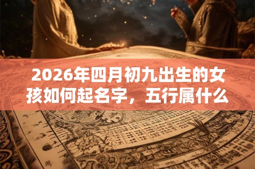 2026年四月初九出生的女孩如何起名字，五行属什么