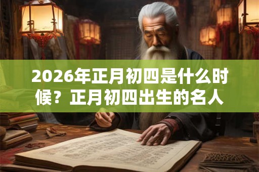 2026年正月初四是什么时候？正月初四出生的名人