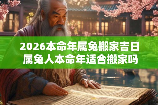 2026本命年属兔搬家吉日 属兔人本命年适合搬家吗 2026本命年属兔搬家吉日 属兔人本命年适合搬家吗