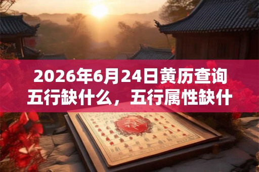 2026年6月24日黄历查询五行缺什么,五行属性缺什么 2026年6月24日黄历查询五行缺什么,五行属性缺什么
