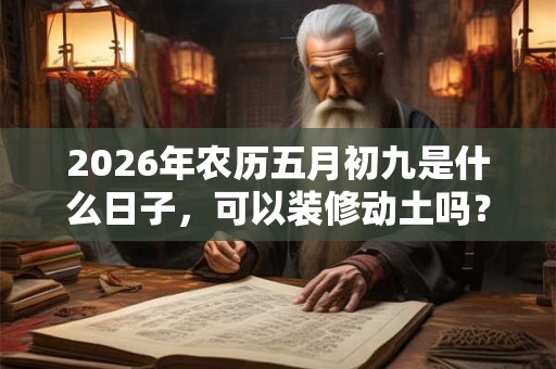 2026年农历五月初九是什么日子，可以装修动土吗？