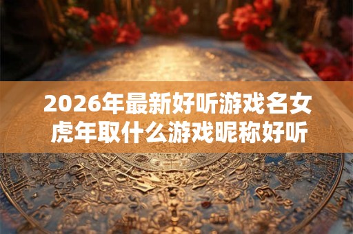 2026年最新好听游戏名女 虎年取什么游戏昵称好听 2026年最新好听游戏名女 虎年取什么游戏昵称好听