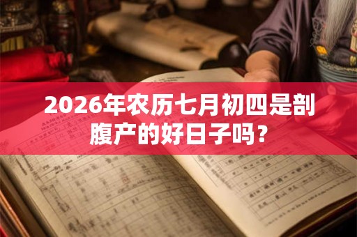 2026年农历七月初四是剖腹产的好日子吗？