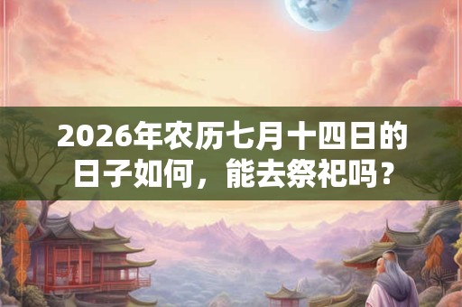 2026年农历七月十四日的日子如何，能去祭祀吗？