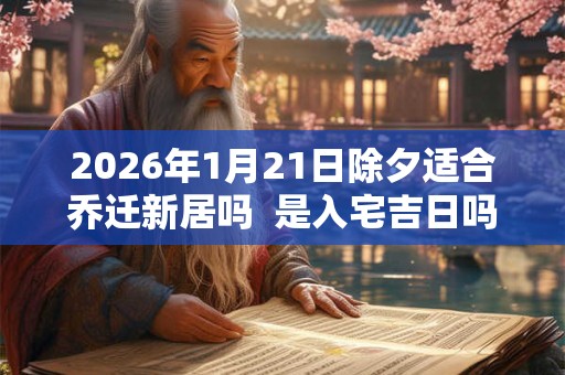2026年1月21日除夕适合乔迁新居吗  是入宅吉日吗