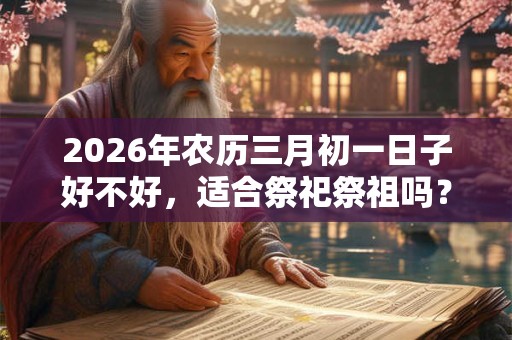 2026年农历三月初一日子好不好，适合祭祀祭祖吗？