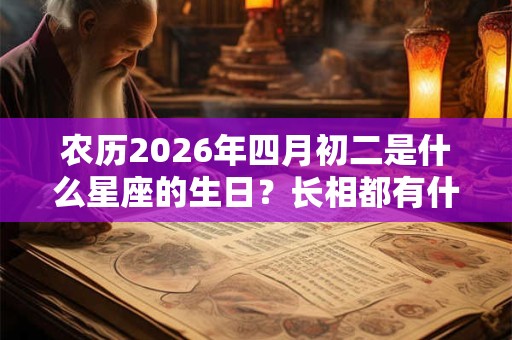 农历2026年四月初二是什么星座的生日？长相都有什么特点？