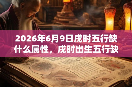 2026年6月9日戌时五行缺什么属性，戌时出生五行缺什么