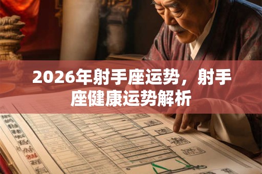 2026年射手座运势，射手座健康运势解析