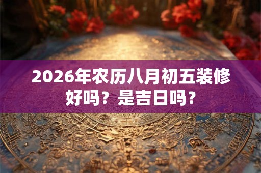 2026年农历八月初五装修好吗?是吉日吗? 2026年农历八月初五装修好吗?是吉日吗?