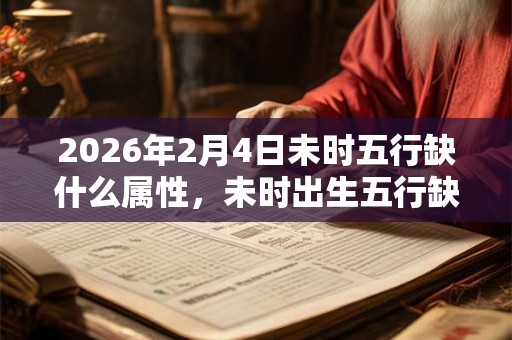 2026年2月4日未时五行缺什么属性，未时出生五行缺什么