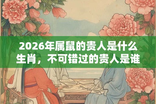 2026年属鼠的贵人是什么生肖，不可错过的贵人是谁