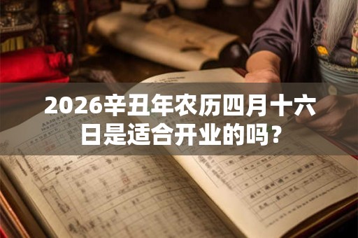 2026辛丑年农历四月十六日是适合开业的吗？