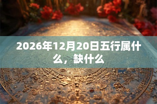 2026年12月20日五行属什么，缺什么