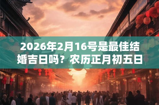 2026年2月16号是最佳结婚吉日吗？农历正月初五日子如何？