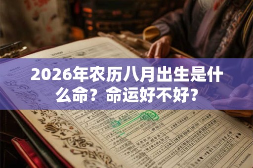 2026年农历八月出生是什么命？命运好不好？