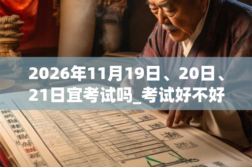2026年11月19日、20日、21日宜考试吗_考试好不好