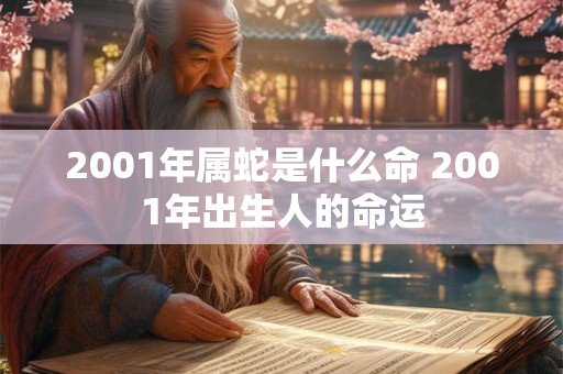 2001年属蛇是什么命 2001年出生人的命运