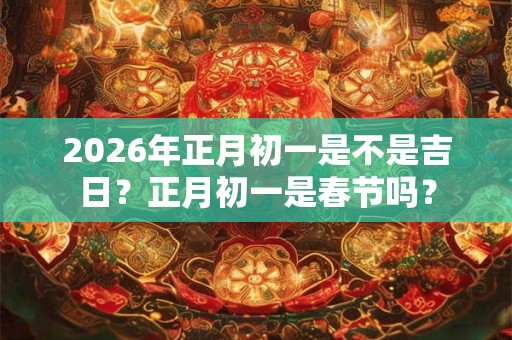 2026年正月初一是不是吉日？正月初一是春节吗？