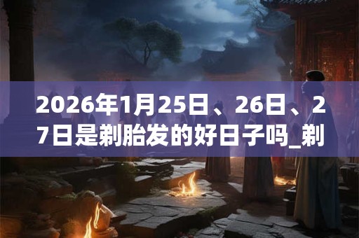 2026年1月25日、26日、27日是剃胎发的好日子吗_剃胎发可以吗