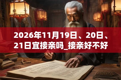 2026年11月19日、20日、21日宜接亲吗_接亲好不好