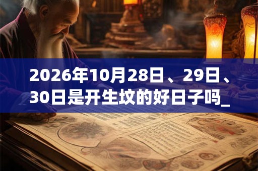 2026年10月28日、29日、30日是开生坟的好日子吗_开生坟可以吗 2026年10月28日、29日、30日是开生坟的好日子吗_开生坟可以吗