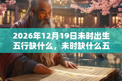 2026年12月19日未时出生五行缺什么，未时缺什么五行