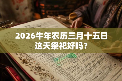 2026牛年农历三月十五日这天祭祀好吗？
