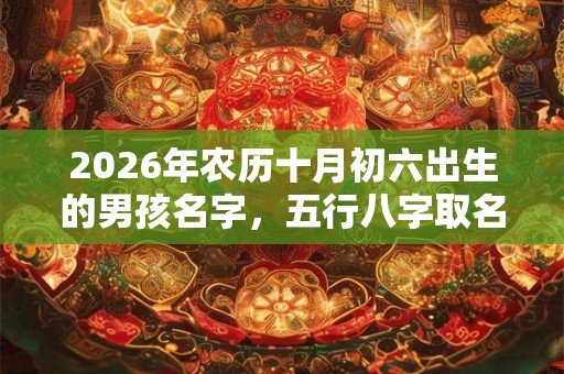 2026年农历十月初六出生的男孩名字,五行八字取名 2026年农历十月初六出生的男孩名字,五行八字取名
