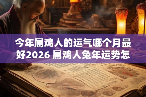 今年属鸡人的运气哪个月最好2026 属鸡人兔年运势怎么样