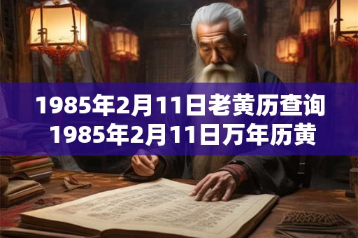 1985年2月11日老黄历查询 1985年2月11日万年历黄道吉日 1985年2月11日老黄历查询 1985年2月11日万年历黄道吉日