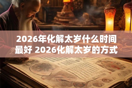 2026年化解太岁什么时间最好 2026化解太岁的方式