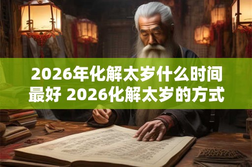 2026年化解太岁什么时间最好 2026化解太岁的方式