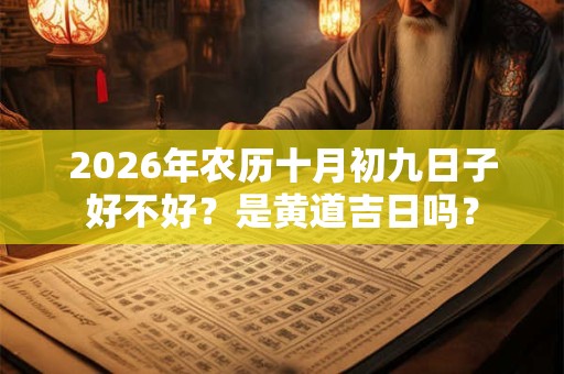 2026年农历十月初九日子好不好？是黄道吉日吗？