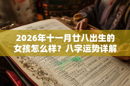 2026年十一月廿八出生的女孩怎么样？八字运势详解